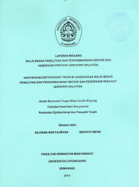 Laporan Magang : Identifikasi Ektoparasit Tikus Di Lingkungan B2P2VRP Salatiga