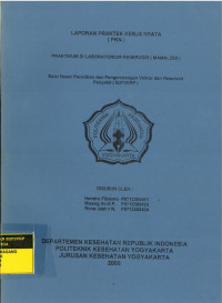 Laporan Praktek Kerja Nyata (PKN) Praktikum di Laboratorium Reservoir (Mamalogi)