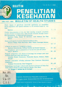 Image of Bulletin Penelitian Kesehatan = Bulletin of Health Studies Vol. 16 No.1 1988