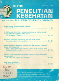 Image of Bulletin Penelitian Kesehatan = Bulletin of Health Studies Vol. 16 No.2 1988