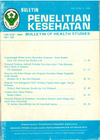 Image of Bulletin Penelitian Kesehatan = Bulletin of Health Studies Vol. 22 No.1 1994
