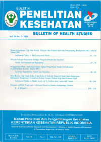 Buletin Penelitian Kesehatan : Vol. 38 No. 2 2010