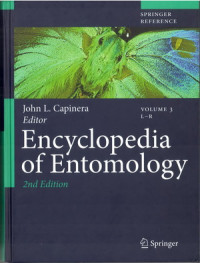 Image of Encyclopedia of Entomology; Volume 3 L-R; 2nd edition