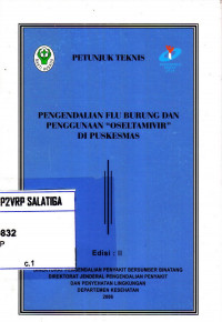 Image of Petunjuk Teknis : Pengendalian Flu Burung dan Penggunanaan 